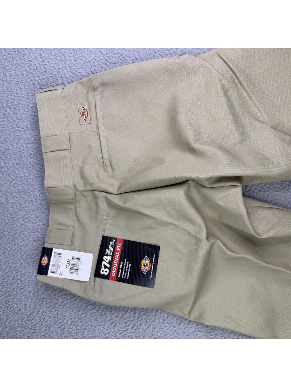 Dickies 874 The Original Work Pants (lot of 2) Original Fit Khaki Size 32x32 NWT - Picture 13 of 15